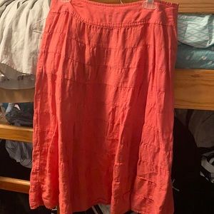 Peach skirt